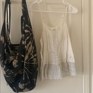 Boho pleated tank top